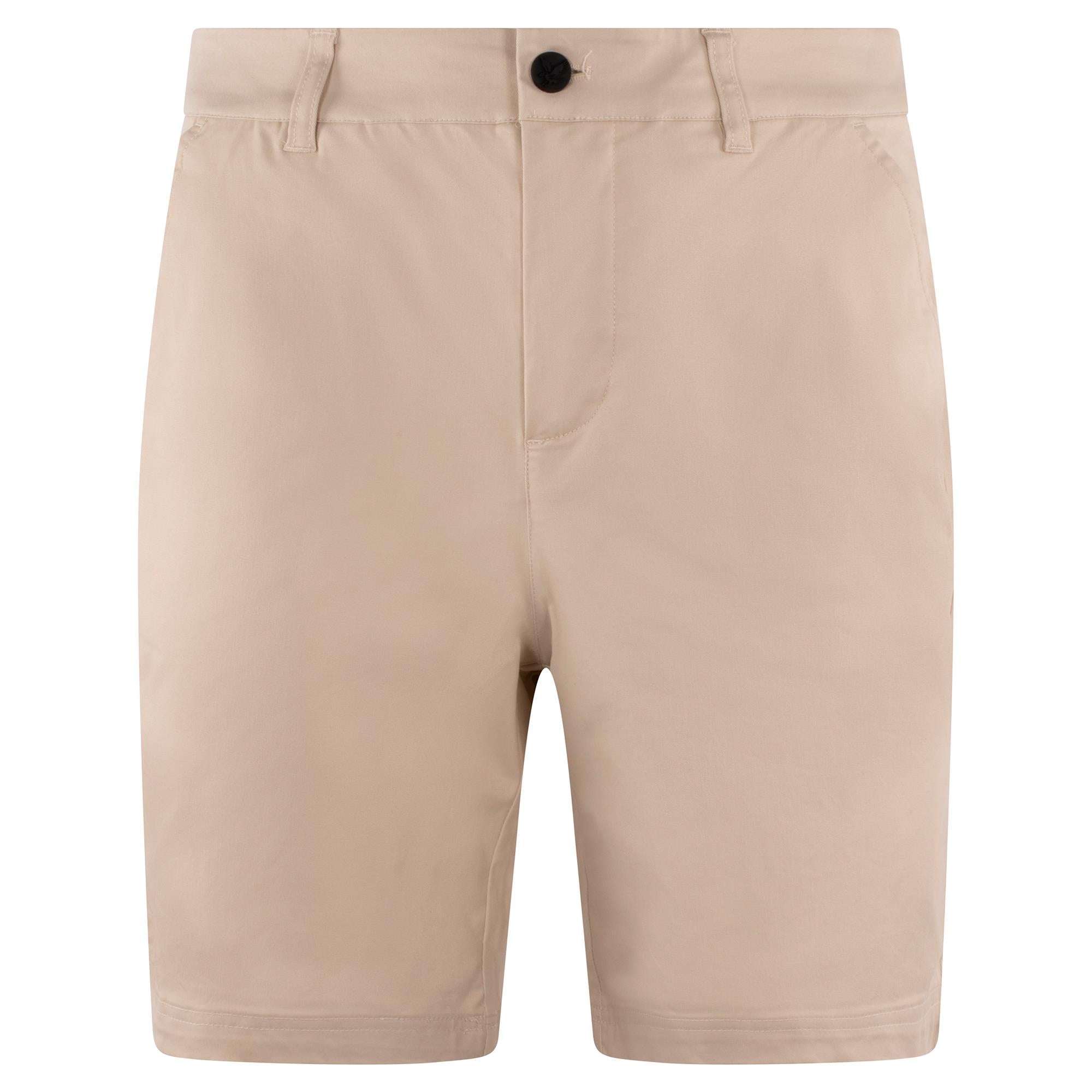 Lyle & Scott Course Stretch Chino Mens Shorts Sesame
